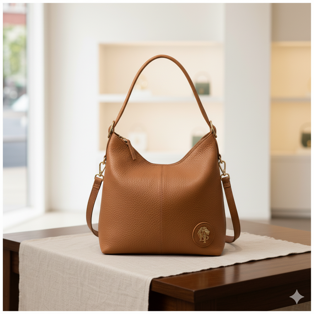 Cognac Hobo Bag